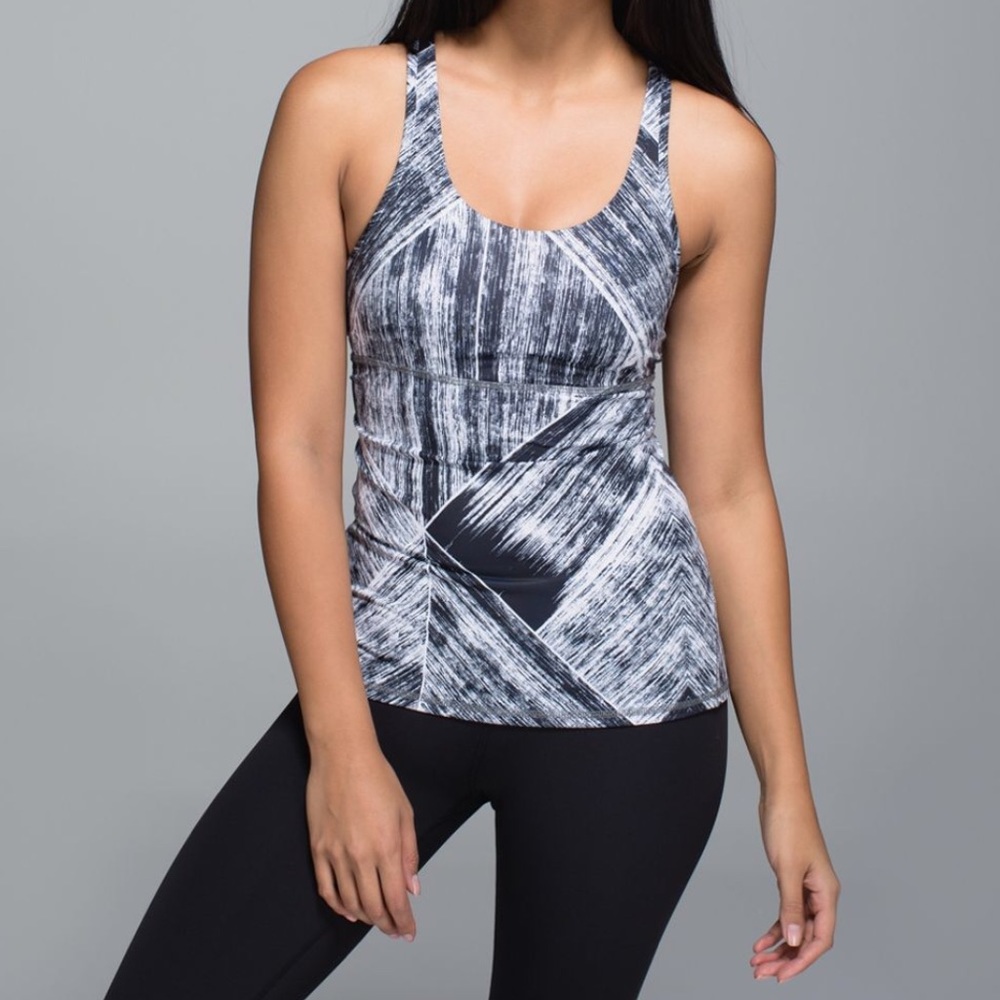 Lululemon Athletica Black and White Tank Top